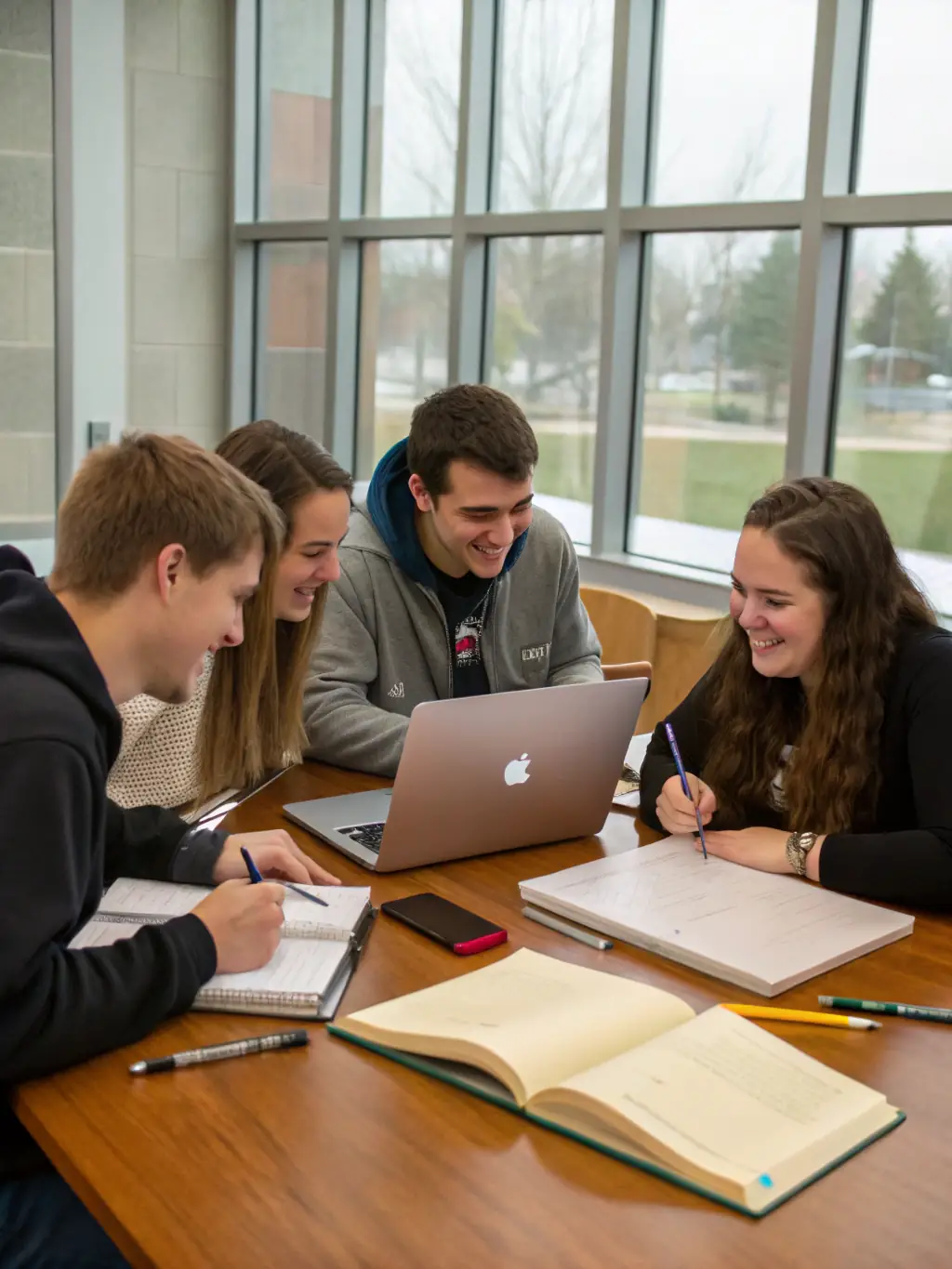A diverse group of students engaged in a vocational training program, showcasing the collaborative and supportive learning environment.
